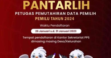 Rekrutmen Calon PANTARLIH Pemilu Tahun 2024