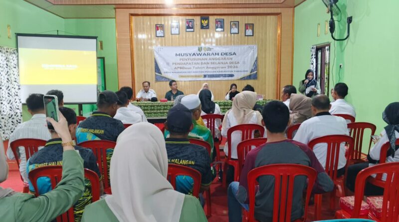 Musdes Pembahasan Rancangan APBDes 2026