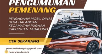 Pengumuman Pemenang Lelang Pengadaan Mobil Dinas Desa
