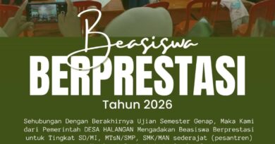 Pendaftaran Beasiswa Berprestasi bagi Anak Sekolah Formal, Non Formal atau Pesantren Tingkat SD/MI SMP/MTs SMA/MA Sederajat Tahun 2026